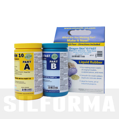 "Smooth-On" - platinum silikonas - "Dragon skin 10 fast"