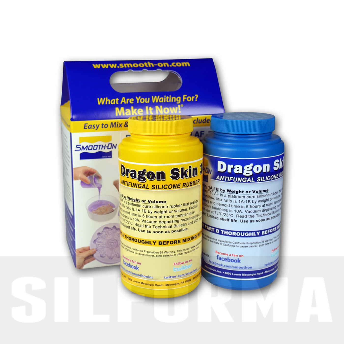 "Smooth-On" - platinum silikonas - "Dragon skin 30 "
